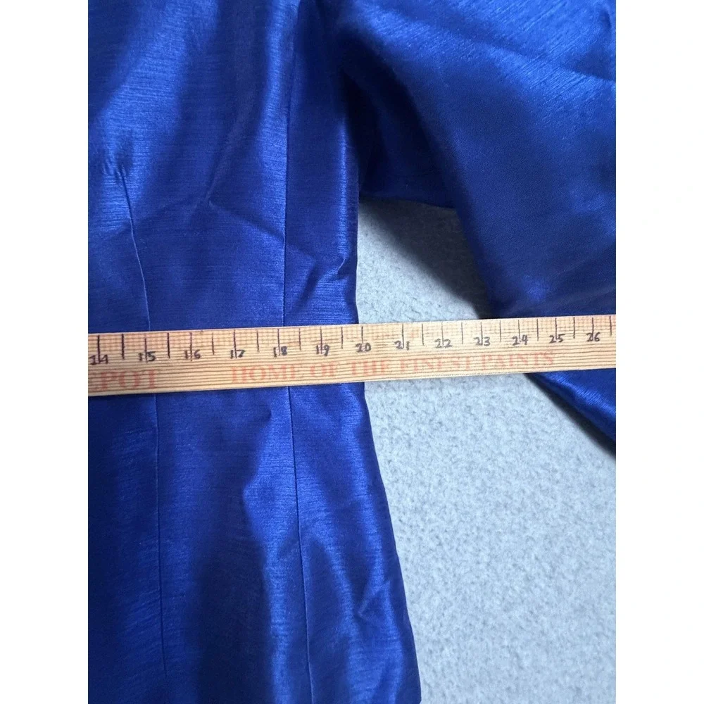 Le Suit Skirt Suit Womens 16 Blue 2 Piece Jacket Skirt Lined Career Workwear